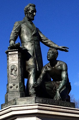 This statue in Lincoln Park generated controversy.
