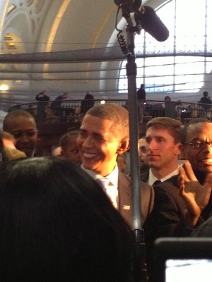 President Obama? Actually, he's a look-alike.
