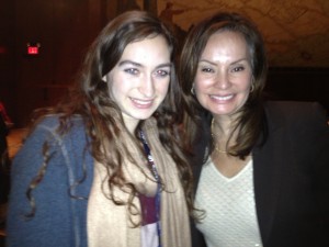 Kate Pellegrini met US Treasurer Rosa Rios.