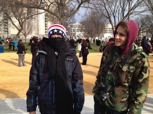 Cold weather did not deter the spectators.
