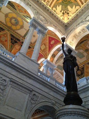 "I could have stayed at the Library of Congress all day long."